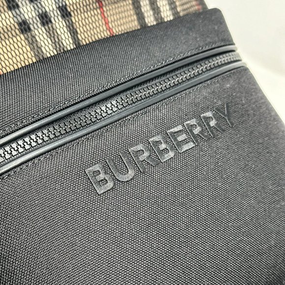 Burberry Jett Check and Mesh Backpack - Picture 9 of 11